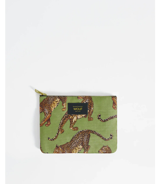 Wouf Olive Leopard - El Çantası
