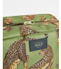 Wouf Olive Leopard - Büyük Makyaj Çantası