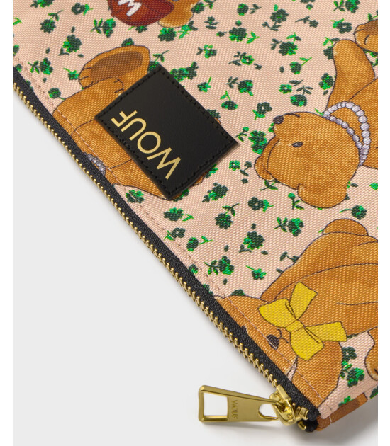 Wouf Pouch Bag Portf&ouml;y &Ccedil;anta XL // Cute