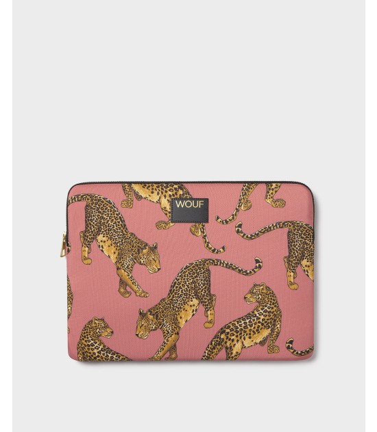 Wouf Laptop Sleeve Kılıf (15-16 inch) // Blush Leopard