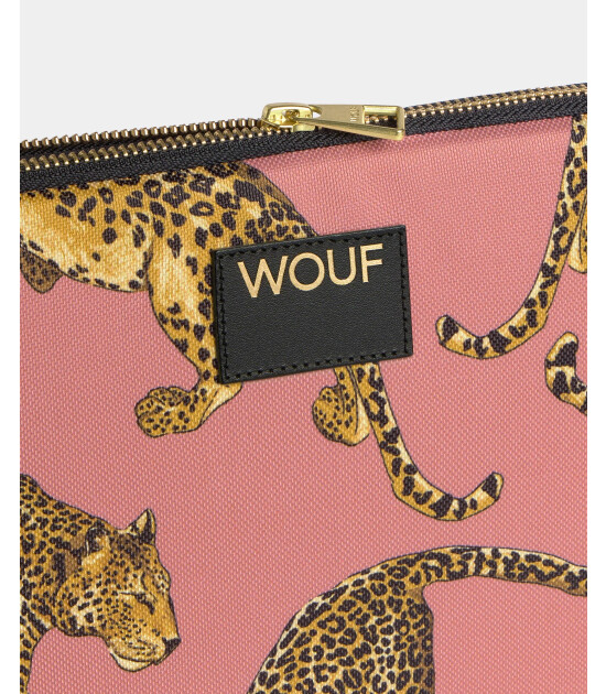 Wouf Laptop Sleeve Kılıf (15-16 inch) // Blush Leopard