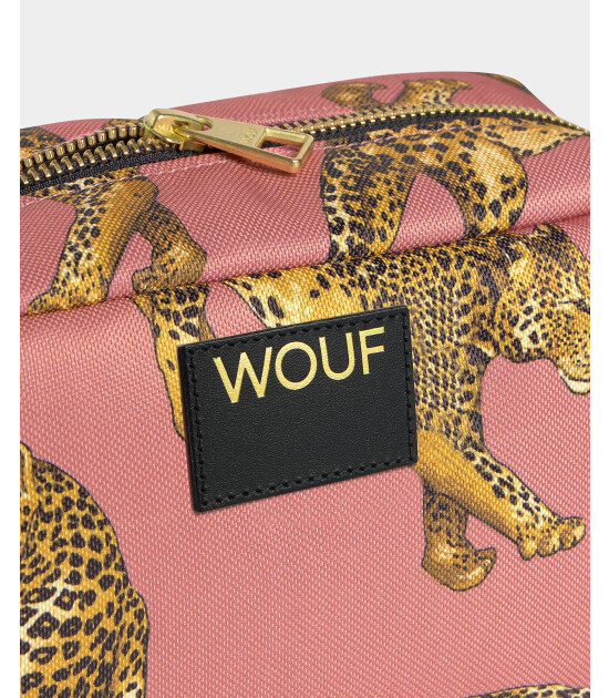 Wouf Toiletry Bag Makyaj &Ccedil;antası // Blush Leopard