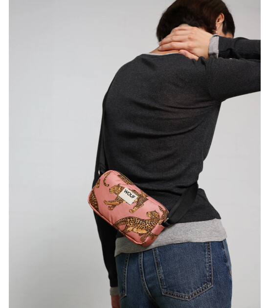 Wouf Mini Çanta // Blush Leopard