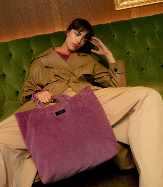 Wouf Tote Bag Çanta // Mauve