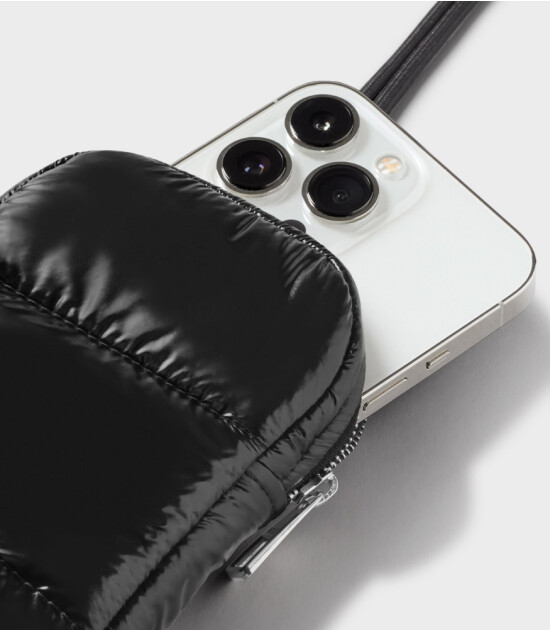 Wouf Phone Bag Telefon Çantası // Glossy Black