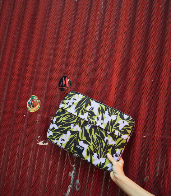 Wouf Laptop Sleeve Kılıf (13-14 inch) // Smiley Pink