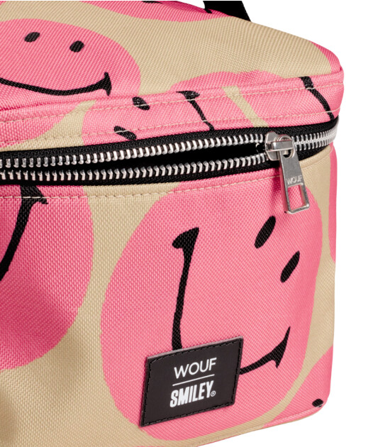 Wouf Vanity Bag Makyaj Çantası // Smiley Pink