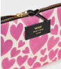 Wouf Pouch Bag Portföy Çanta Large // Pink Love