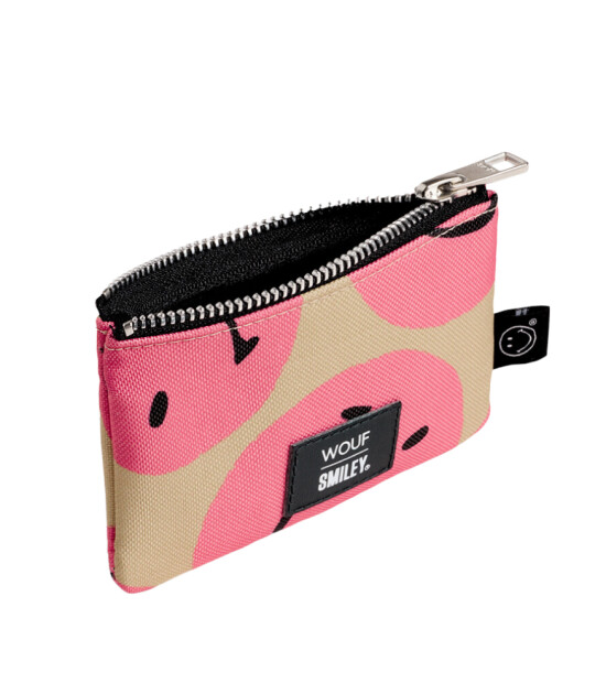 Wouf Pouch Bag Portföy Çanta // Smiley Pink