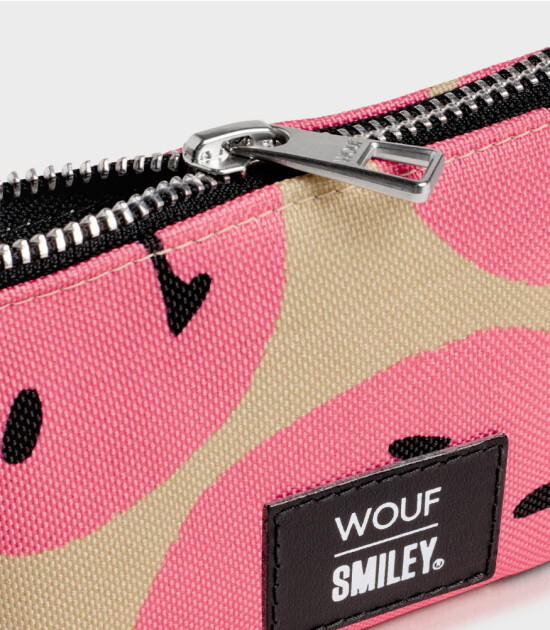 Wouf Pouch Bag Portföy Çanta // Smiley Pink