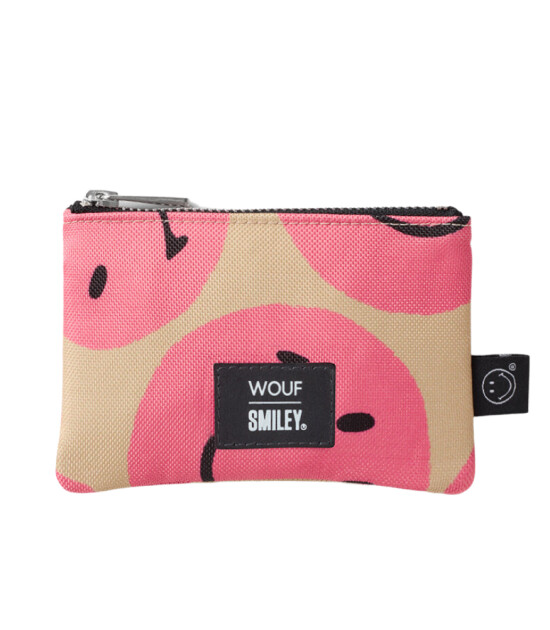 Wouf Pouch Bag Portföy Çanta // Smiley Pink
