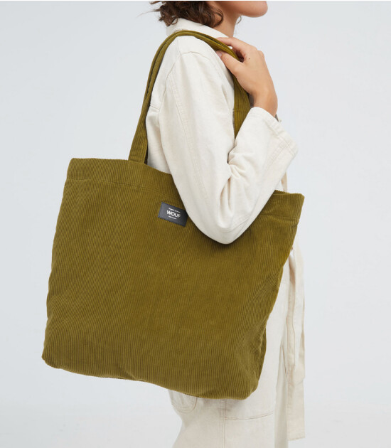 Wouf Tote Bag Çanta // Olive