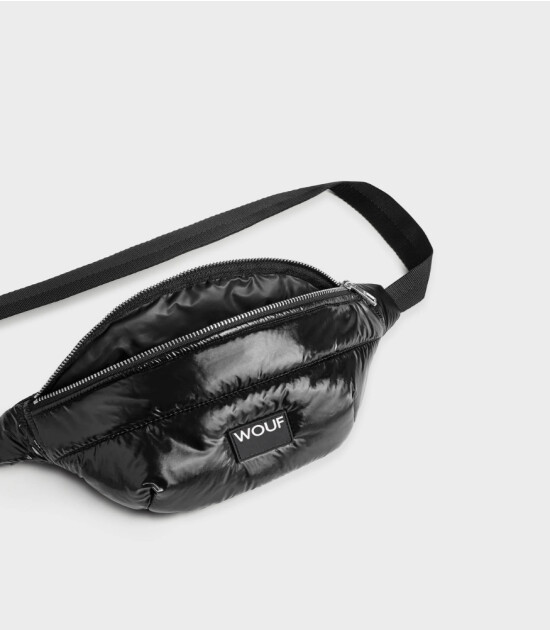 Wouf Waist Bag Bel &Ccedil;antası - Black Glossy