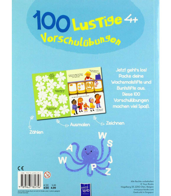 Yoyo Books 100 Lustige Vorschulübungen 4+
