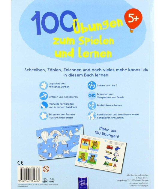 Yoyo Books 100 &Uuml;bungen zum Spielen und Lernen 5+