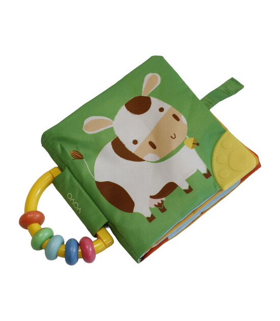 Yoyo Books My Soft Rattle and Teether: Moo! Cow