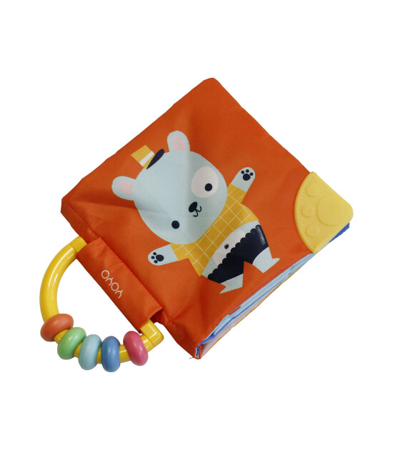 Yoyo Books My Soft Rattle and Teether: Grrr Little Bear