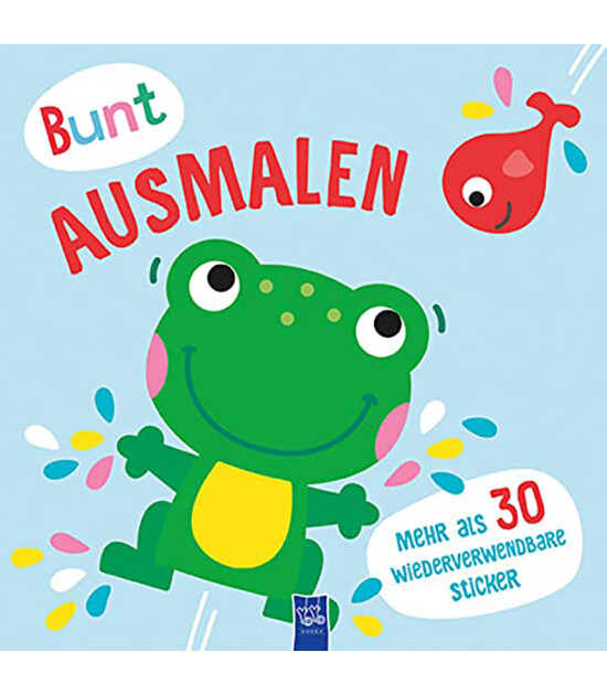Yoyo Books Bunt ausmalen (Cover blau / Frosch)