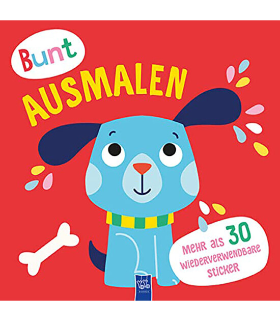 Yoyo Books Bunt ausmalen (Cover rot / Hund)