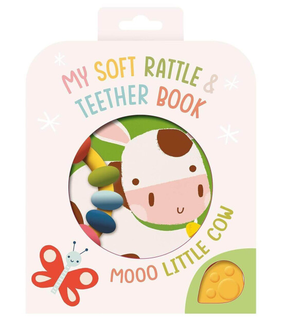 Yoyo Books My Soft Rattle and Teether: Moo! Cow