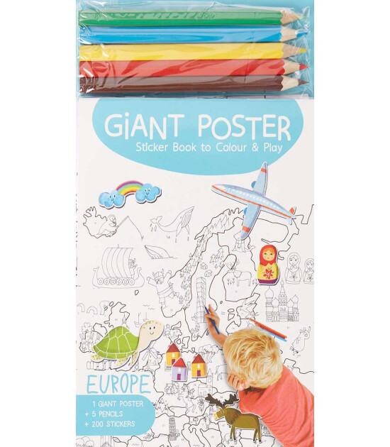 Yoyo Giant Poster Colouring Book: Europe