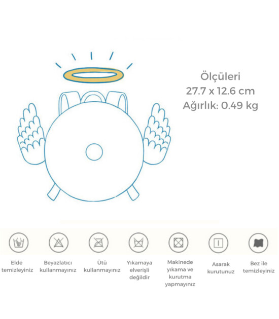 Zoyzoii Donut Çocuk Sırt Çantası // Shiny Angel