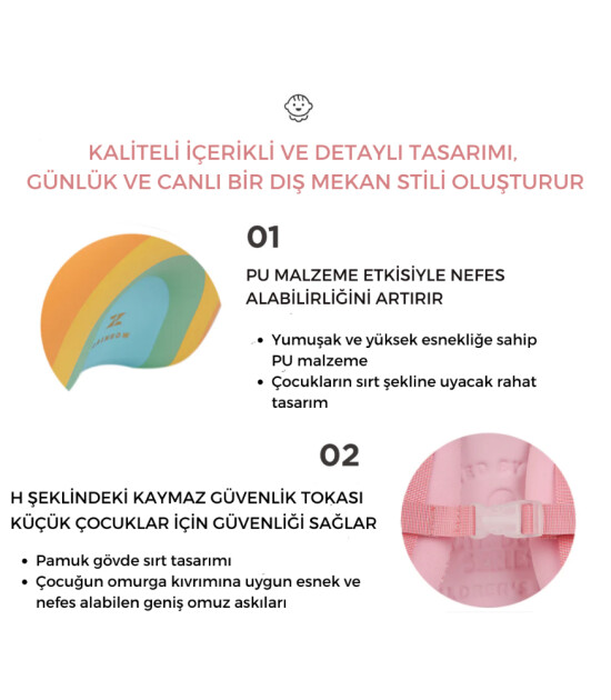 Zoyzoii Dream &Ccedil;ocuk Sırt &Ccedil;antası // Sugar Heart Rainbow