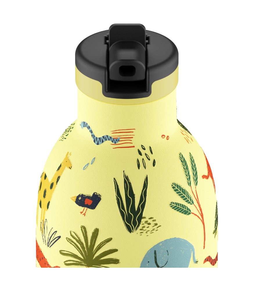 24Bottles Clima Bottle Pipetli Paslanmaz &Ccedil;elik Termos (330 ml) // Jungle Friends