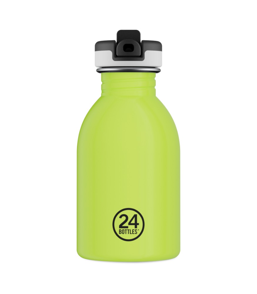 24Bottles Kids Bottle Paslanmaz &Ccedil;elik &Ccedil;ocuk Su Matarası (250 ml) // Sarı - Yeşil