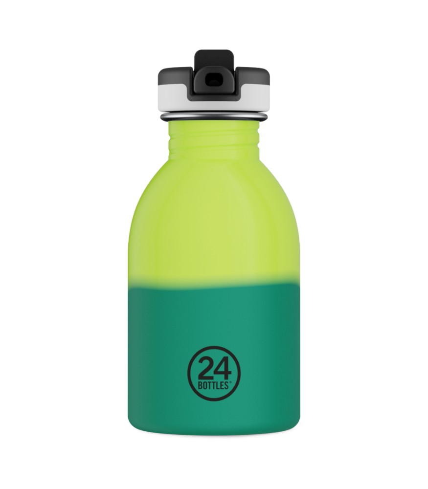 24Bottles Kids Bottle Paslanmaz &Ccedil;elik &Ccedil;ocuk Su Matarası (250 ml) // Sarı - Yeşil