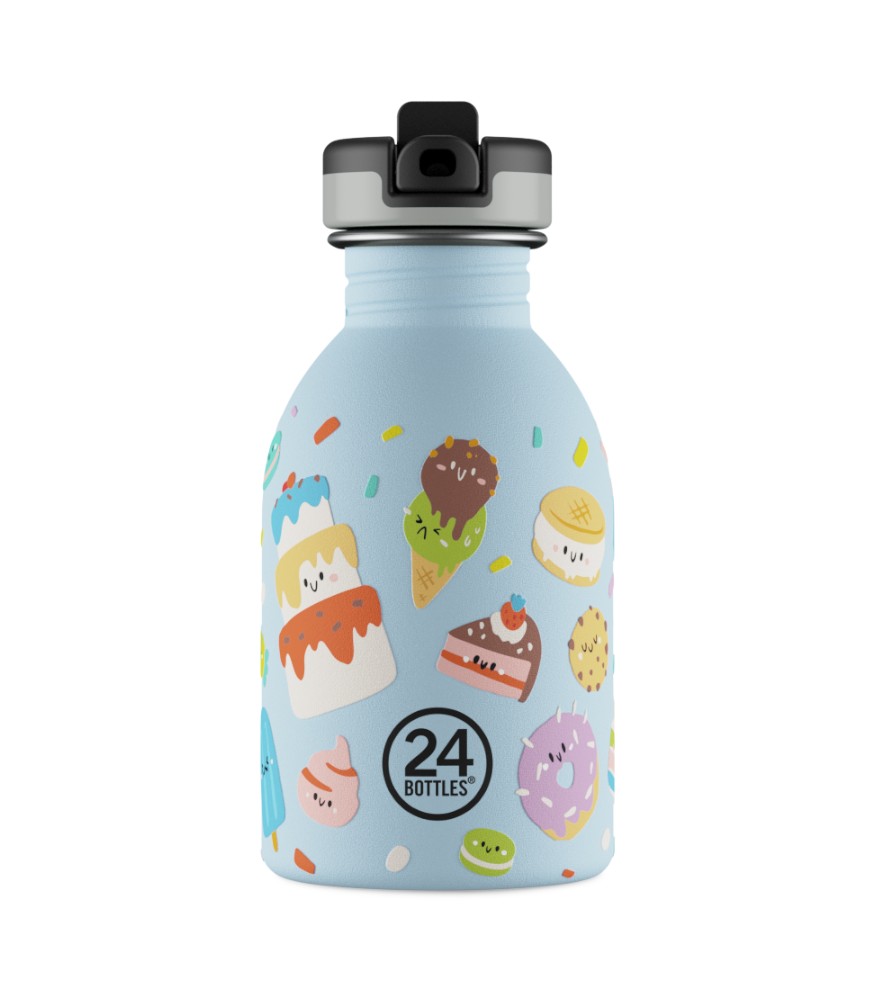 24Bottles Kids Bottle Pipetli Paslanmaz &Ccedil;elik &Ccedil;ocuk Su Matarası (250 ml) // Sweet Friends