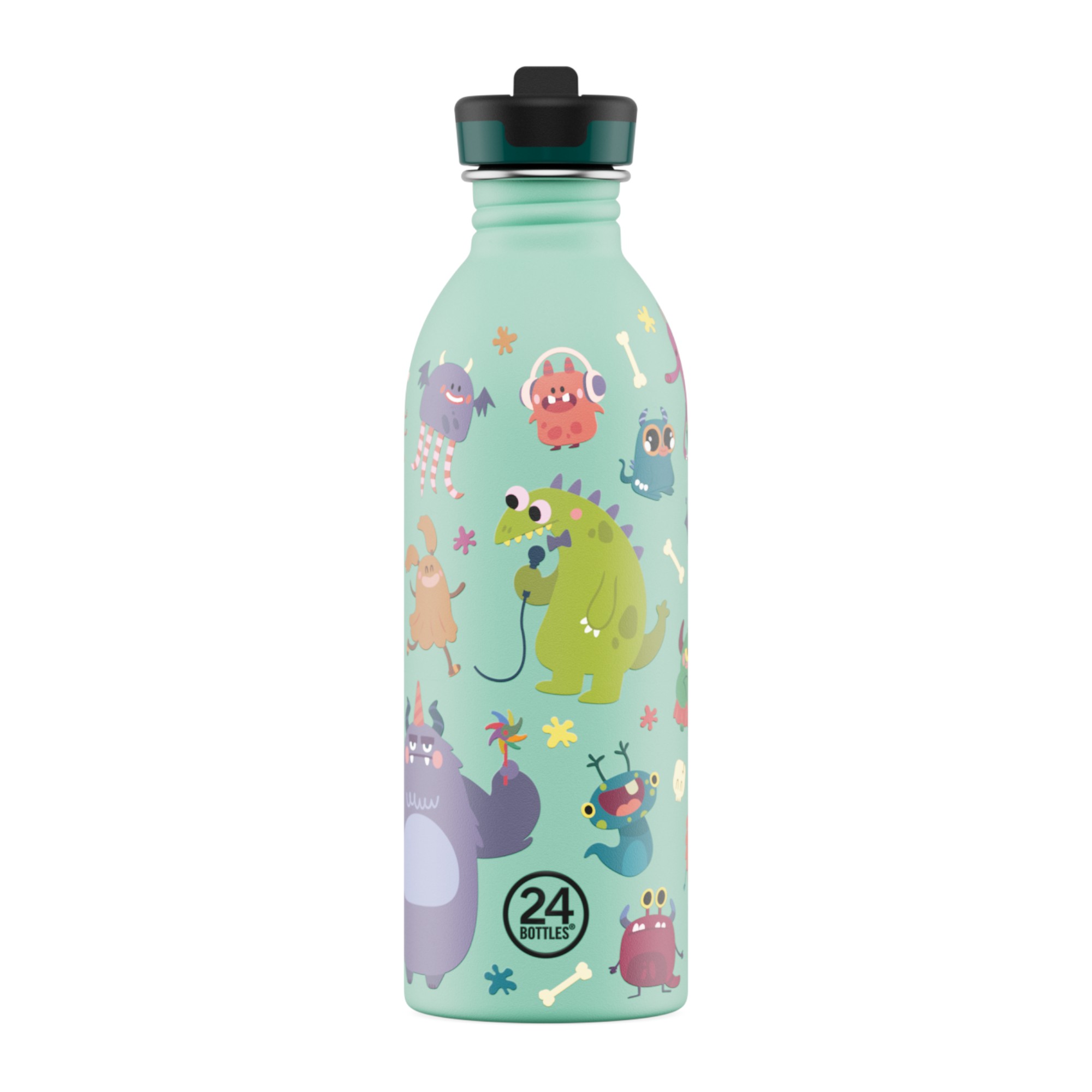 24Bottles Kids Bottle Pipetli Paslanmaz &Ccedil;elik &Ccedil;ocuk Su Matarası (500 ml) // Spooky Friends