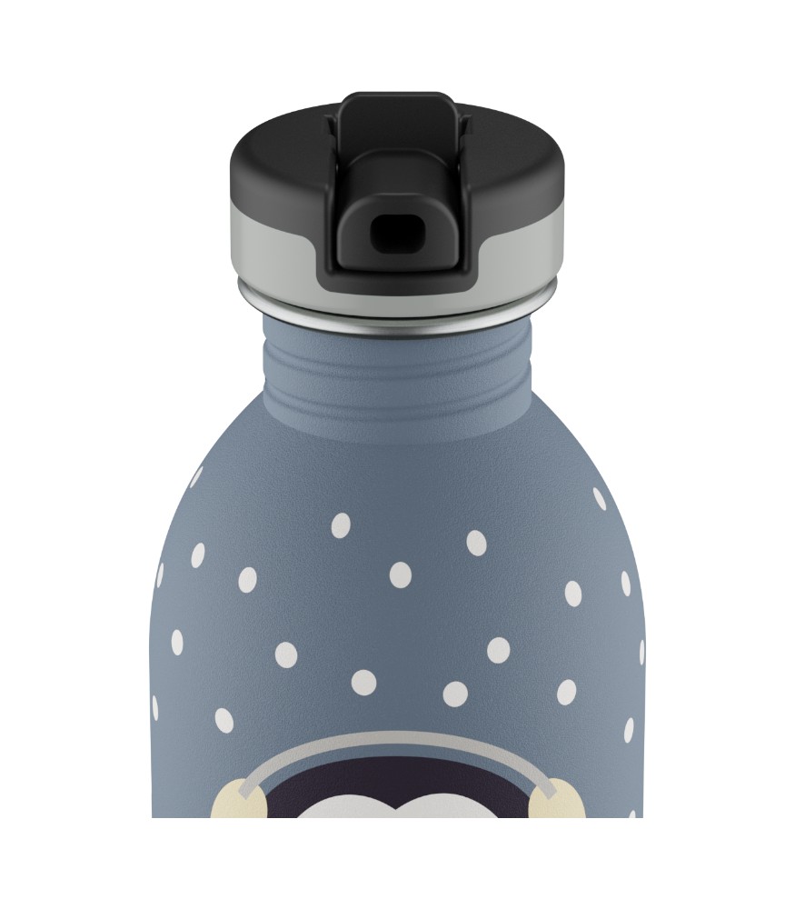 24Bottles Kids Bottle Paslanmaz &Ccedil;elik &Ccedil;ocuk Su Matarası (250 ml) // Happy Penguin