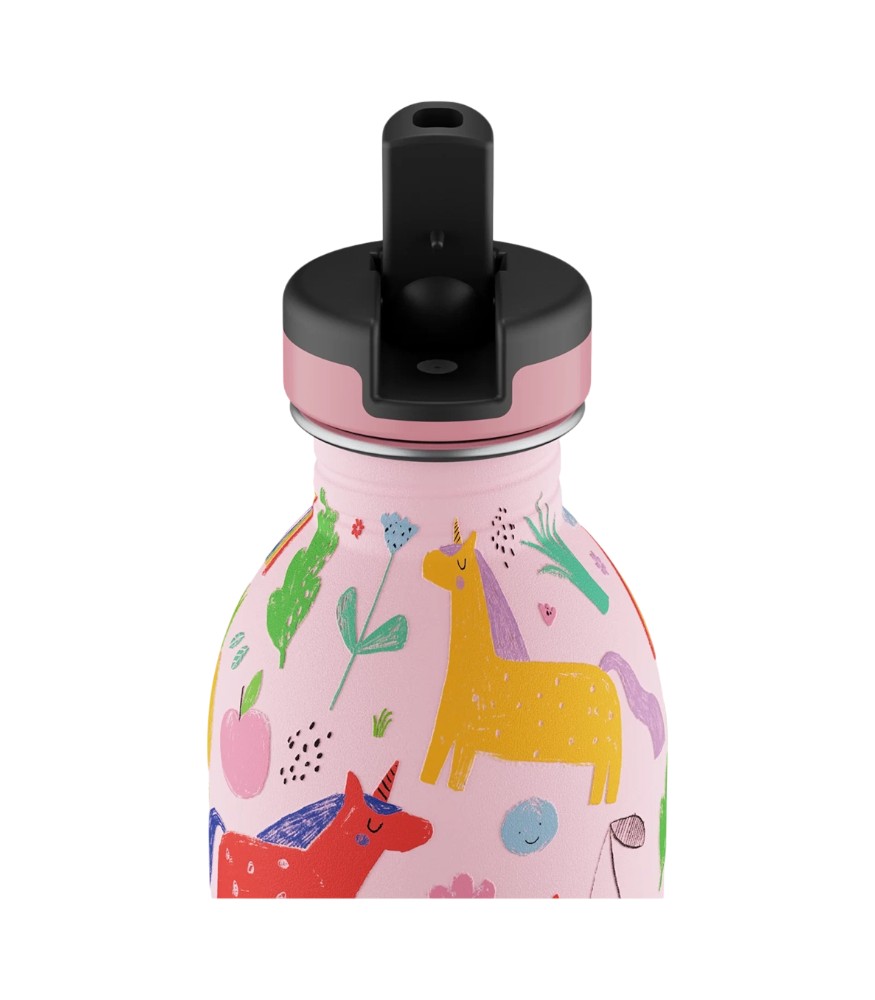 24Bottles Kids Bottle Paslanmaz &Ccedil;elik &Ccedil;ocuk Su Matarası (250 ml) // Magic Friends