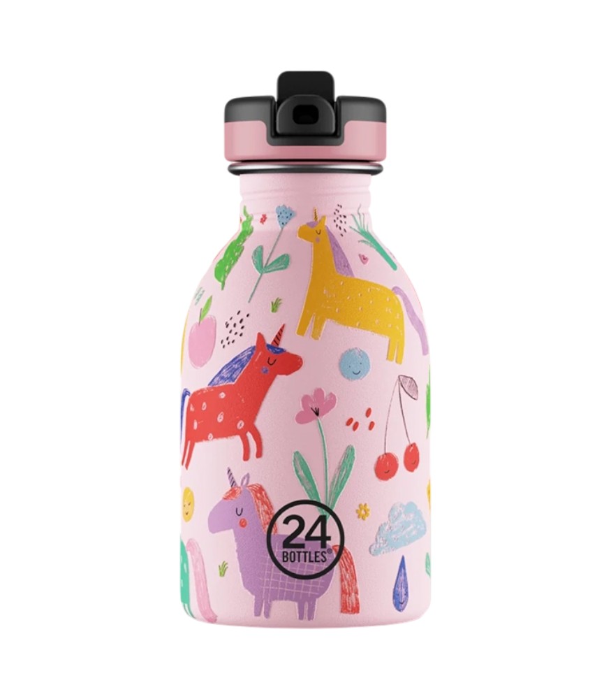 24Bottles Kids Bottle Paslanmaz &Ccedil;elik &Ccedil;ocuk Su Matarası (250 ml) // Magic Friends