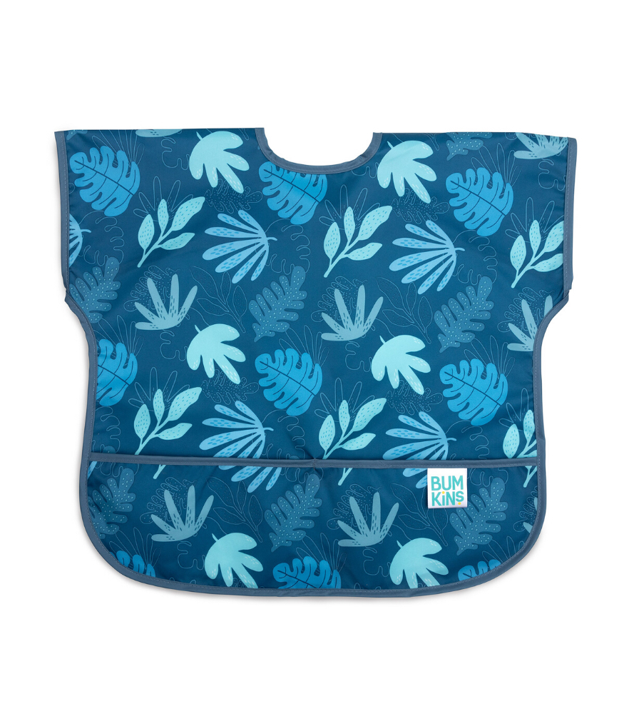 Bumkins Junior Bib Kısa Kollu &Ouml;nl&uuml;k // Blue Tropic