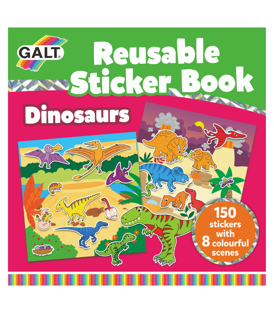 Galt Reusable Sticker Book // Dinosaurs