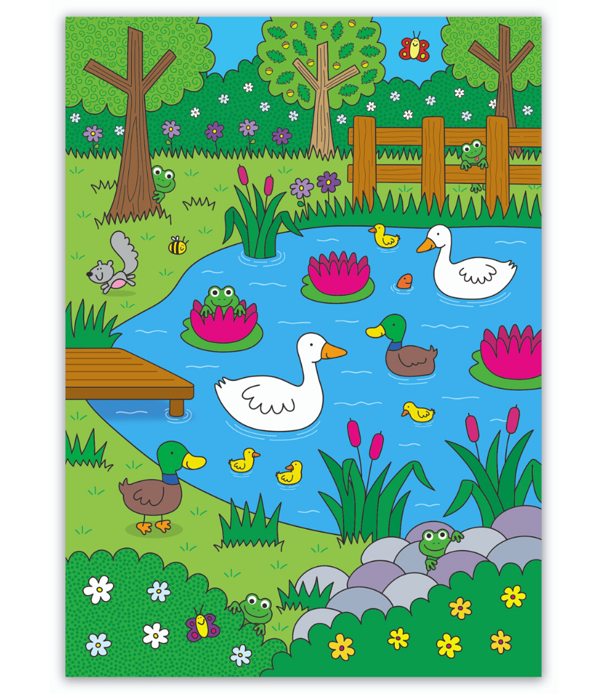 Galt Water Magic Sihirli Su Boyama Kitap // Who's Hiding?