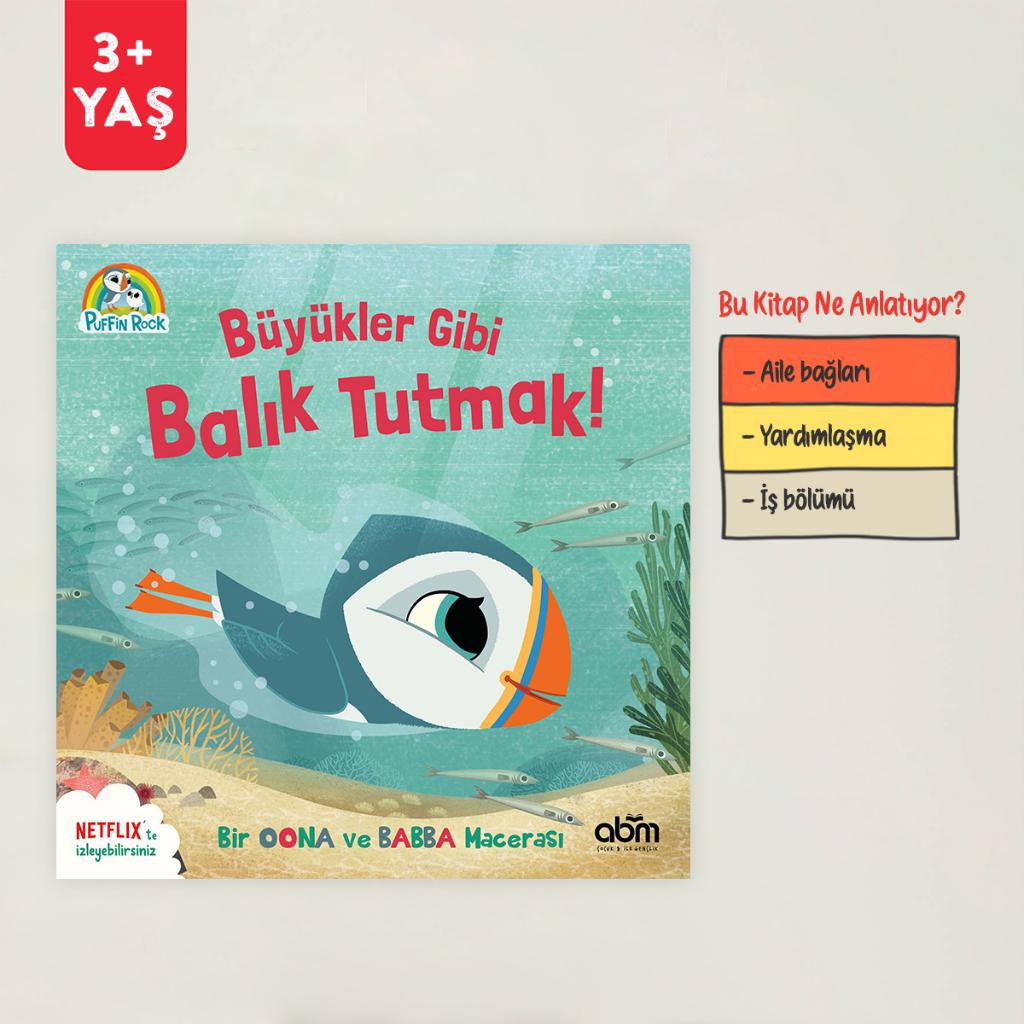 Abm Yayınevi Puffin Rock Büyükler Gibi Balık Tutmak