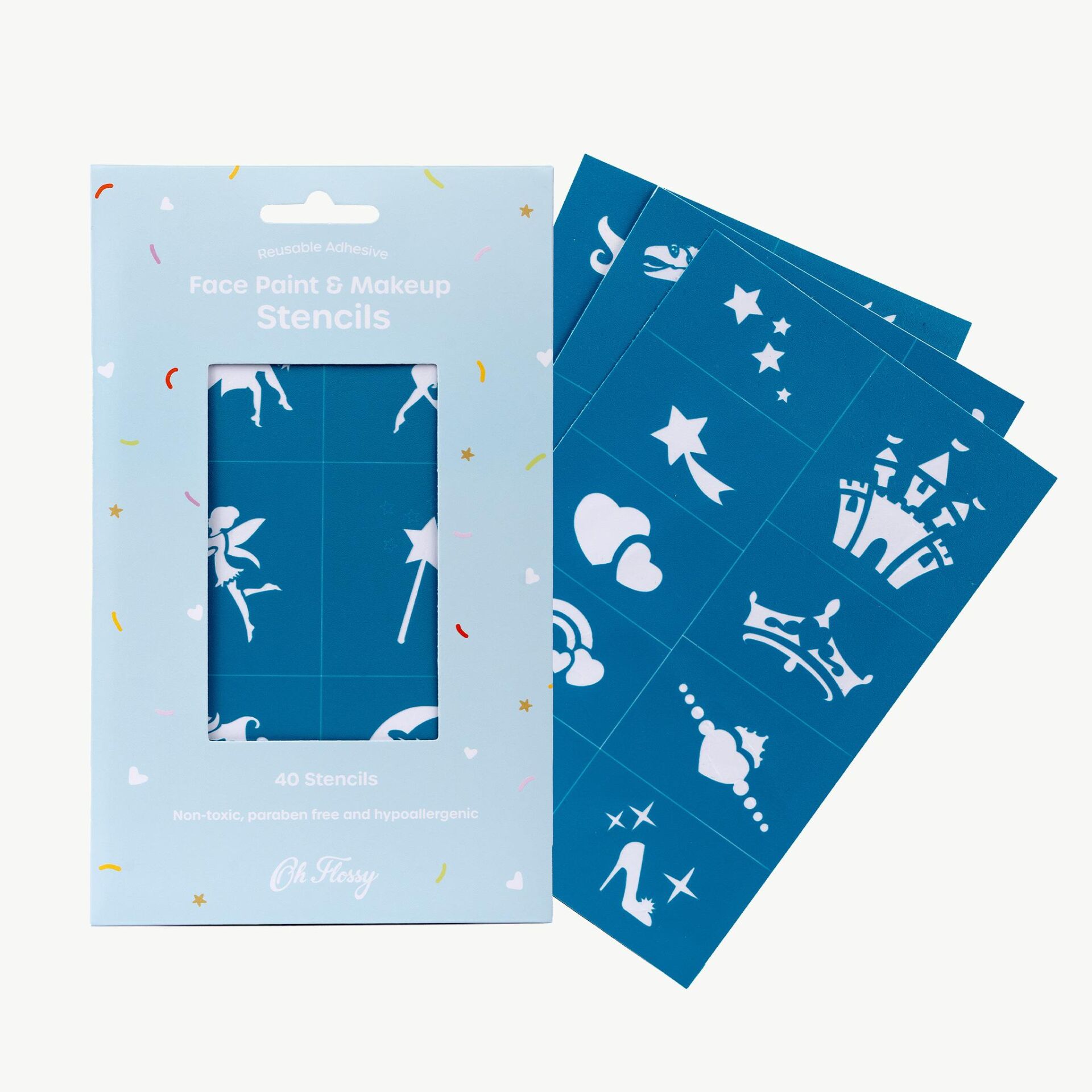 Oh Flossy Yapışkanlı Yüz Boyama Şekilleri