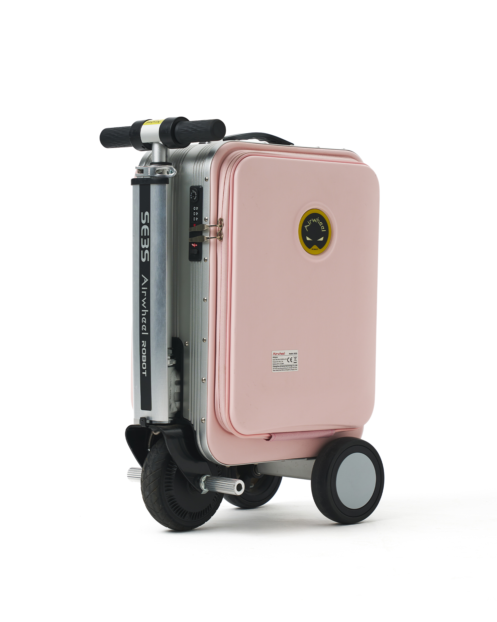 Airwheel SE3S Elektrikli Binilebilir Scooter Valiz // Pembe