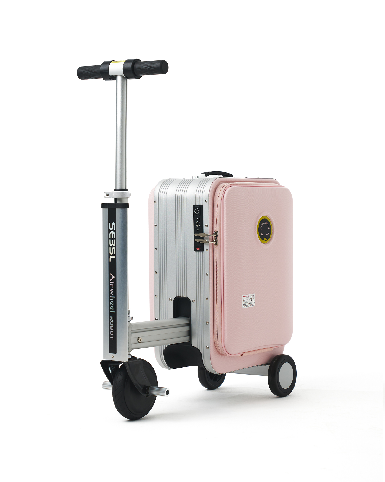 Airwheel SE3SL Elektrikli Binilebilir Scooter Valiz // Pembe