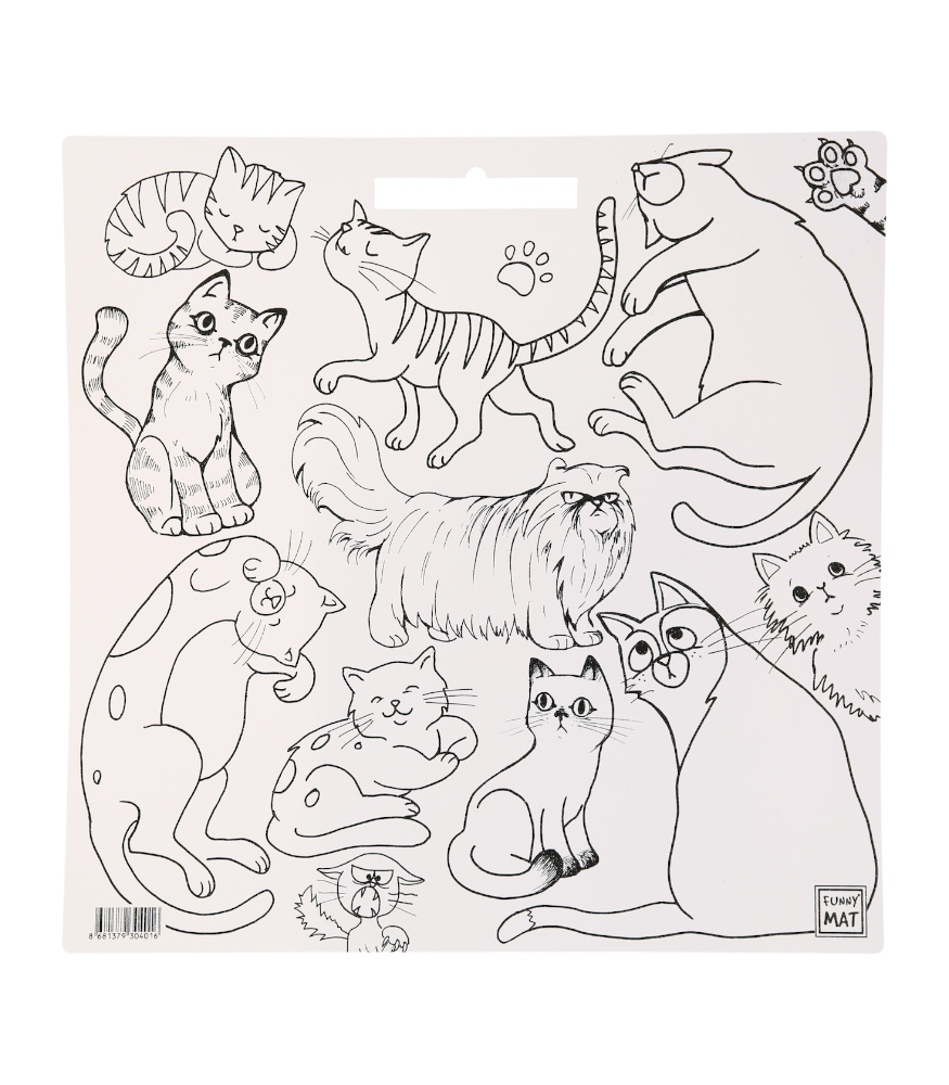 Funny Mat - Kare // Kediler