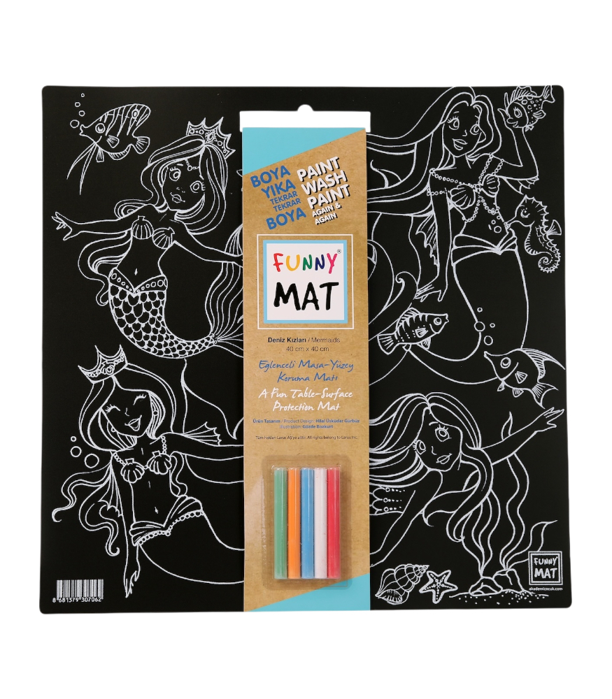 Funny Mat Black (Tebeşirli) // Deniz Kızları