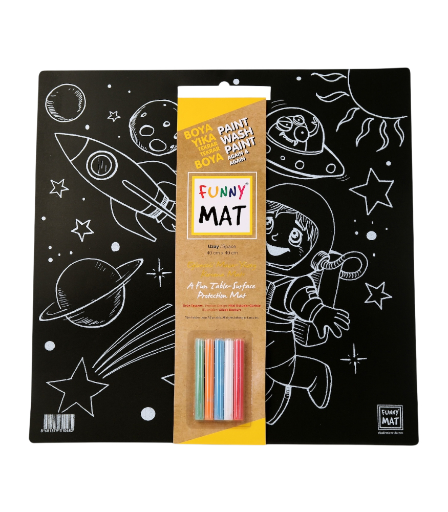 Funny Mat Black (Tebeşirli) // Uzay