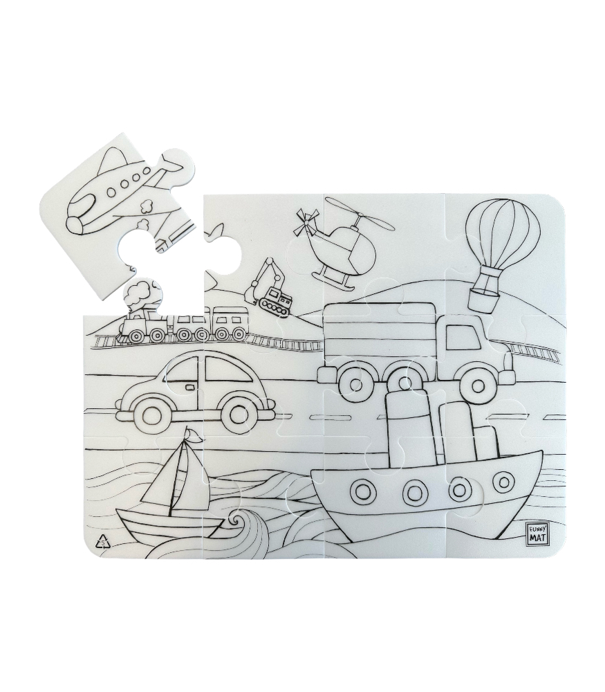 Funny Mat Washable Puzzle // Taşıt