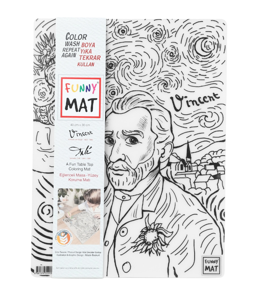 Funny Mat Set // Vincent van Gogh & Salvador Dali