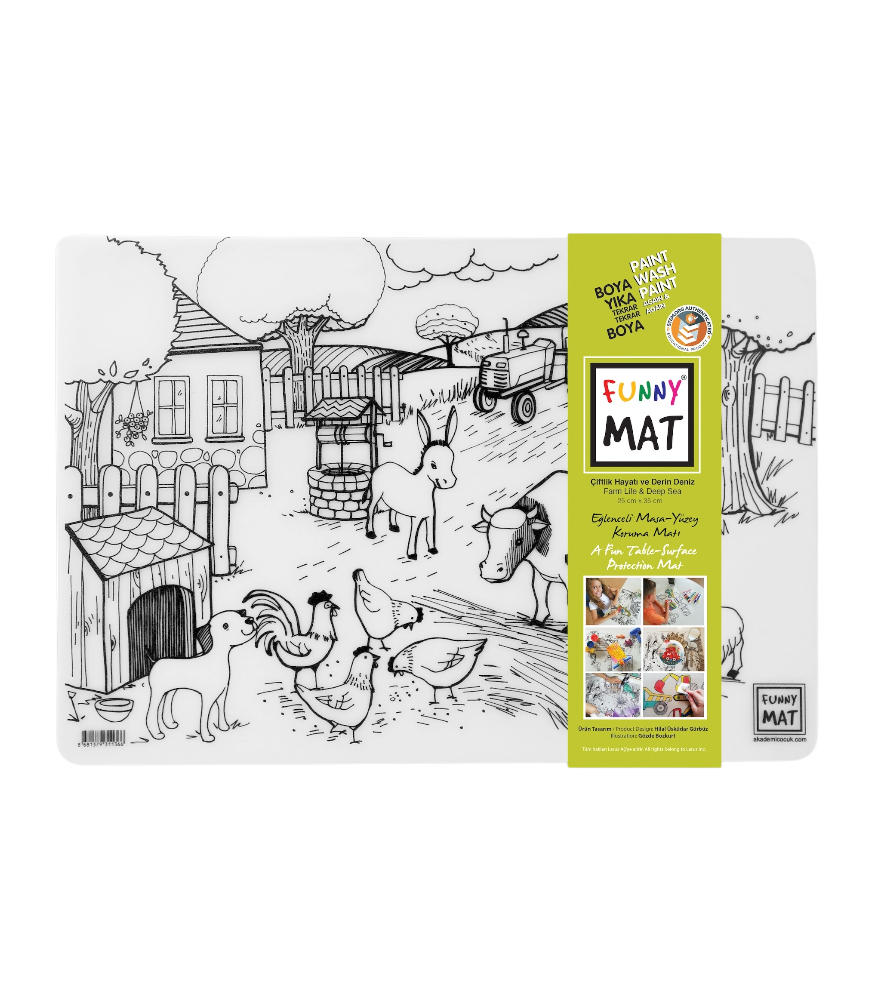 Funny Mat Set - Mini // &Ccedil;iftlik Hayatı & Derin Deniz
