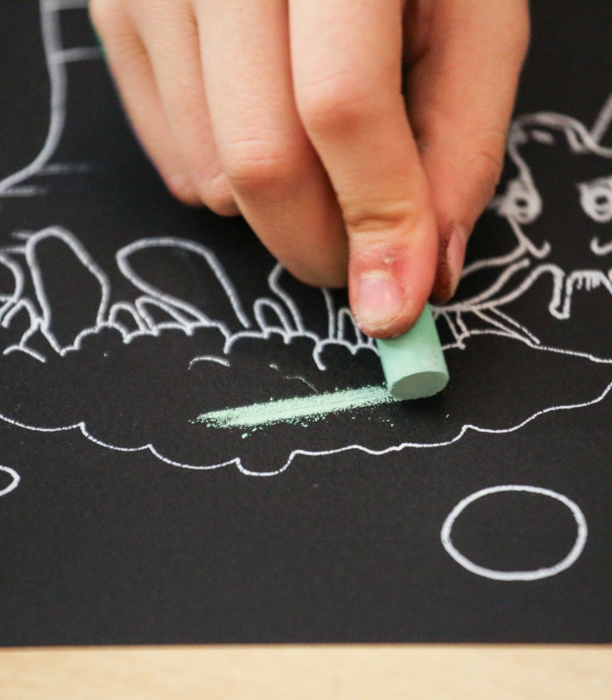 Funny Mat Black (Tebeşirli) // Dinozorlar