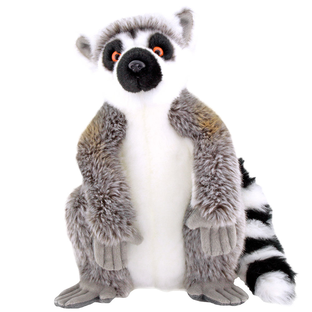 Animals Of The World Peluş Oturan Lemur (28 cm)